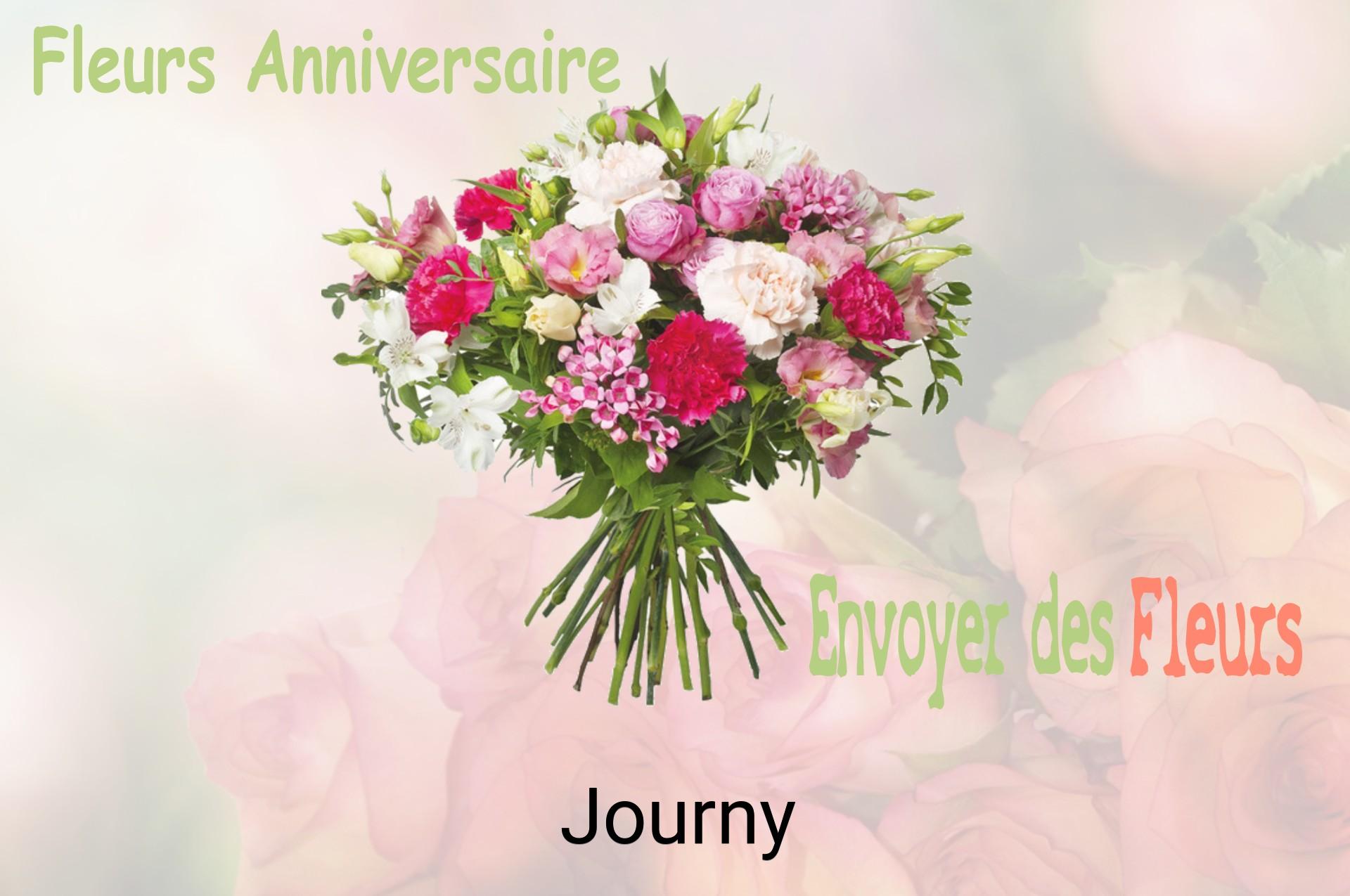 Bouquet de fleurs d’anniversaire livré à Journy